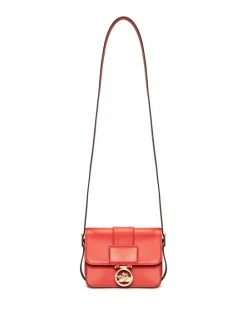 LONGCHAMP ΔΕΡΜΑΤΙΝΗ ΣΤΑΥΡΩΤΗ ΤΣΑΝΤΑ BOX-TROT S Κόκκινο