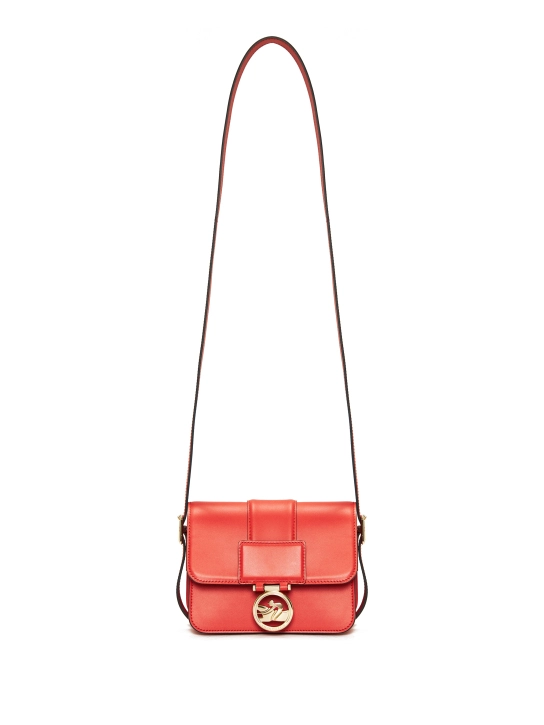 LONGCHAMP ΔΕΡΜΑΤΙΝΗ ΣΤΑΥΡΩΤΗ ΤΣΑΝΤΑ BOX-TROT S Κόκκινο 1 LONGCHAMP ΔΕΡΜΑΤΙΝΗ ΣΤΑΥΡΩΤΗ ΤΣΑΝΤΑ BOX-TROT S Κόκκινο