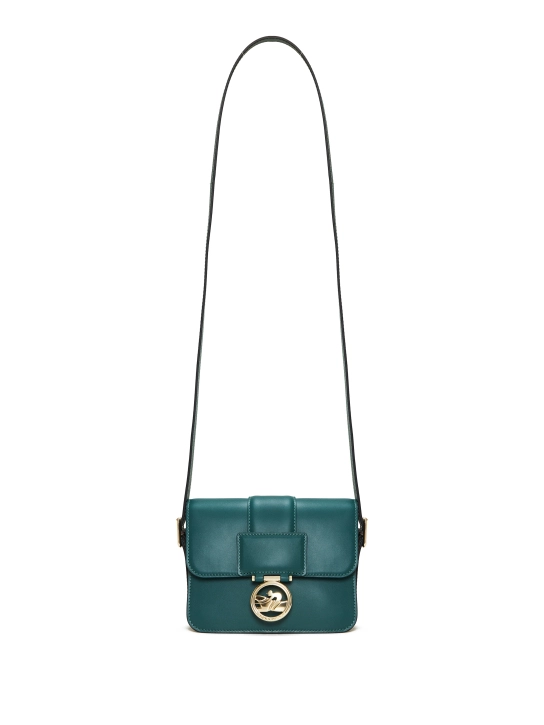 LONGCHAMP ΔΕΡΜΑΤΙΝΗ ΣΤΑΥΡΩΤΗ ΤΣΑΝΤΑ BOX-TROT S Πράσινο 1 LONGCHAMP ΔΕΡΜΑΤΙΝΗ ΣΤΑΥΡΩΤΗ ΤΣΑΝΤΑ BOX-TROT S Πράσινο