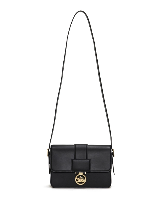 LONGCHAMP ΔΕΡΜΑΤΙΝΗ ΣΤΑΥΡΩΤΗ ΤΣΑΝΤΑ BOX-TROT M Μαύρο 1 LONGCHAMP ΔΕΡΜΑΤΙΝΗ ΣΤΑΥΡΩΤΗ ΤΣΑΝΤΑ BOX-TROT M Μαύρο