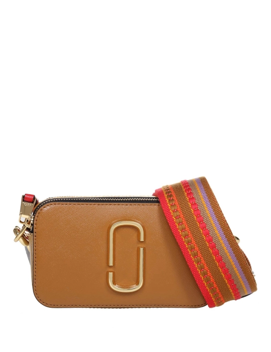 MARC JACOBS ΔΕΡΜΑΤΙΝΗ ΣΤΑΥΡΩΤΗ ΤΣΑΝΤΑ SNAPSHOT Καφέ 1 MARC JACOBS ΔΕΡΜΑΤΙΝΗ ΣΤΑΥΡΩΤΗ ΤΣΑΝΤΑ SNAPSHOT Καφέ