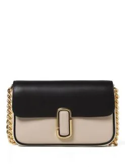 MARC JACOBS ΔΕΡΜΑΤΙΝΗ ΣΤΑΥΡΩΤΗ ΤΣΑΝΤΑ THE J Μπεζ