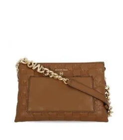 MICHAEL MICHAEL KORS ΣΤΑΥΡΩΤΗ ΤΣΑΝΤΑ ΜΕ ΑΛΥΣΙΔΑ JET SET CHARM Λευκό