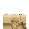 PINKO ΔΕΡΜΑΤΙΝΗ ΣΤΑΥΡΩΤΗ ΤΣΑΝΤΑ LOVE MINI ICON Μπεζ -ΓΥΝΑΙΚΕΙΕΣ ΤΣΑΝΤΕΣ Κατάστημα πωλήσεων 10 1090
