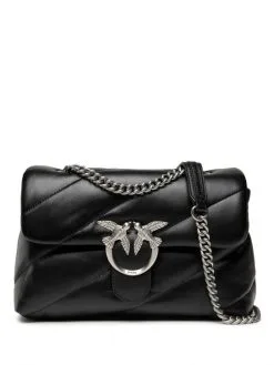 PINKO ΚΑΠΙΤΟΝΕ ΣΤΑΥΡΩΤΗ ΤΣΑΝΤΑ CLASSIC LOVE Μαύρο