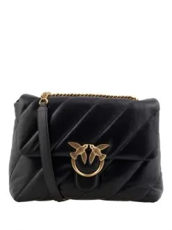 PINKO ΚΑΠΙΤΟΝΕ ΣΤΑΥΡΩΤΗ ΤΣΑΝΤΑ BIG LOVE Μαύρο