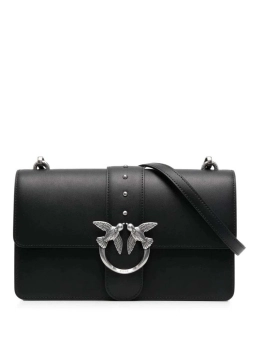 PINKO ΔΕΡΜΑΤΙΝΗ ΣΤΑΥΡΩΤΗ ΤΣΑΝΤΑ CLASSIC LOVE Μαύρο 4 PINKO ΔΕΡΜΑΤΙΝΗ ΣΤΑΥΡΩΤΗ ΤΣΑΝΤΑ CLASSIC LOVE Μαύρο - Image 4