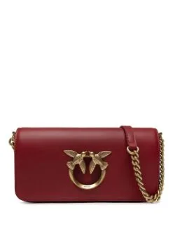 PINKO ΔΕΡΜΑΤΙΝΗ ΣΤΑΥΡΩΤΗ ΤΣΑΝΤΑ MINI LOVE Μπορντό -ΓΥΝΑΙΚΕΙΕΣ ΤΣΑΝΤΕΣ Κατάστημα πωλήσεων 10 1141