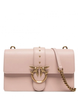 PINKO ΔΕΡΜΑΤΙΝΗ ΣΤΑΥΡΩΤΗ ΤΣΑΝΤΑ LOVE CLASSIC ICON Ροζ 5 PINKO ΔΕΡΜΑΤΙΝΗ ΣΤΑΥΡΩΤΗ ΤΣΑΝΤΑ LOVE CLASSIC ICON Ροζ - Image 5