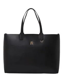 TOMMY HILFIGER ΓΥΝΑΙΚΕΙΑ ΤΣΑΝΤΑ TOTE Μαύρο