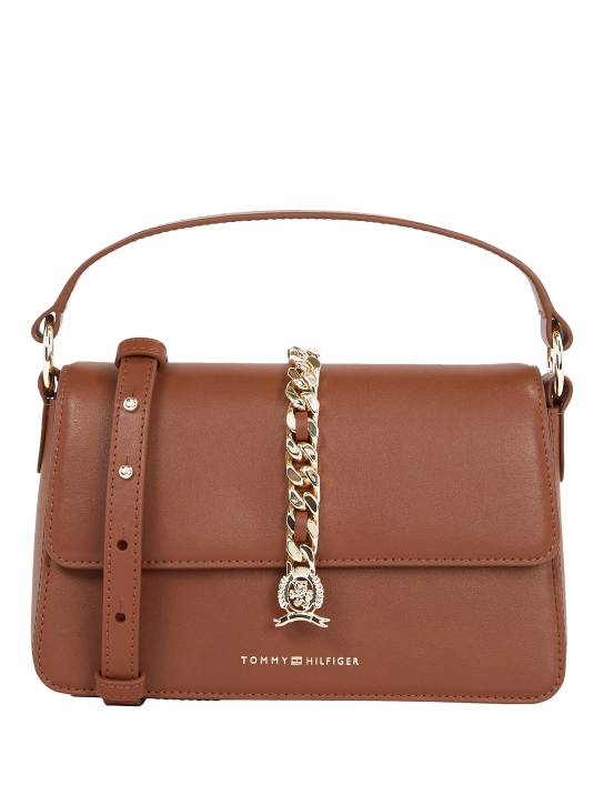 TOMMY HILFIGER ΓΥΝΑΙΚΕΙΑ ΔΕΡΜΑΤΙΝΗ ΤΣΑΝΤΑ ΜΕ ΑΛΥΣΙΔΑ Ταμπά 1 TOMMY HILFIGER ΓΥΝΑΙΚΕΙΑ ΔΕΡΜΑΤΙΝΗ ΤΣΑΝΤΑ ΜΕ ΑΛΥΣΙΔΑ Ταμπά