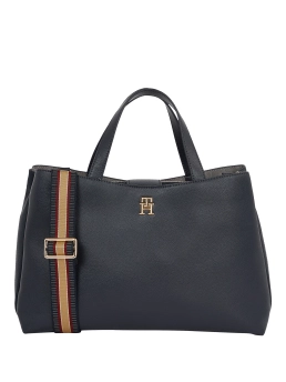 TOMMY HILFIGER ΓΥΝΑΙΚΕΙΑ ΤΣΑΝΤΑ ΜΕ ΑΝΑΓΛΥΦΗ ΥΦΗ Μπλε Σκούρο 6 TOMMY HILFIGER ΓΥΝΑΙΚΕΙΑ ΤΣΑΝΤΑ ΜΕ ΑΝΑΓΛΥΦΗ ΥΦΗ Μπλε Σκούρο - Image 6