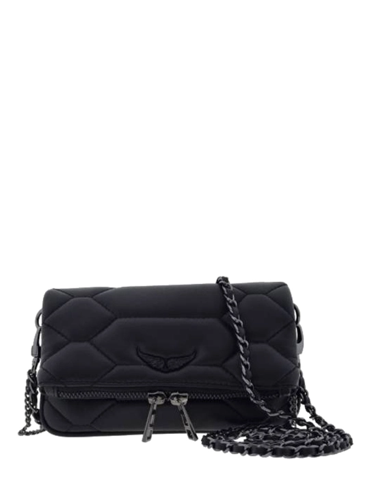 ZADIG & VOLTAIRE ΚΑΠΙΤΟΝΕ ΔΕΡΜΑΤΙΝΟ CLUTCH Μαύρο 1 ZADIG & VOLTAIRE ΚΑΠΙΤΟΝΕ ΔΕΡΜΑΤΙΝΟ CLUTCH Μαύρο