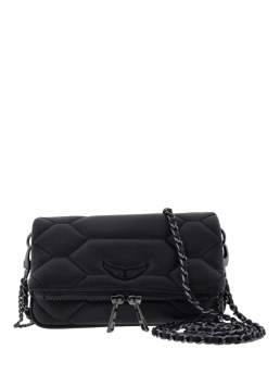 ZADIG & VOLTAIRE ΚΑΠΙΤΟΝΕ ΔΕΡΜΑΤΙΝΟ CLUTCH Μαύρο 4 ZADIG & VOLTAIRE ΚΑΠΙΤΟΝΕ ΔΕΡΜΑΤΙΝΟ CLUTCH Μαύρο - Image 4