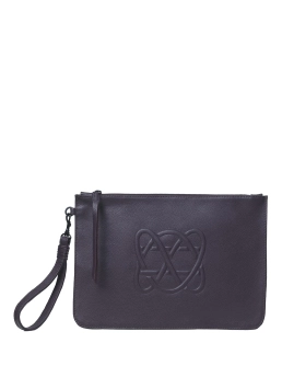 CALLISTA CRAFTS ΔΕΡΜΑΤΙΝΟ POUCH ΜΕ ΛΟΓΟΤΥΠΟ Μωβ 4 CALLISTA CRAFTS ΔΕΡΜΑΤΙΝΟ POUCH ΜΕ ΛΟΓΟΤΥΠΟ Μωβ - Image 4