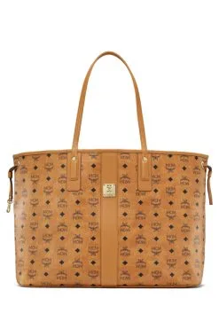 MCM ΤΣΑΝΤΑ SHOPPER ΔΙΠΛΗΣ ΟΨΗΣ LIZ LARGE Καφέ