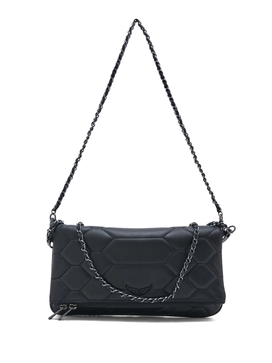 ZADIG & VOLTAIRE ΚΑΠΙΤΟΝΕ ΤΣΑΝΤΑ ΦΑΚΕΛΟΣ ΜΕ ΑΛΥΣΙΔΑ Μαύρο 1 ZADIG & VOLTAIRE ΚΑΠΙΤΟΝΕ ΤΣΑΝΤΑ ΦΑΚΕΛΟΣ ΜΕ ΑΛΥΣΙΔΑ Μαύρο