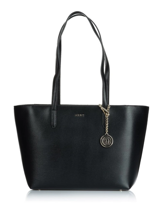 DKNY ΔΕΡΜΑΤΙΝΗ ΤΣΑΝΤΑ ΩΜΟΥ BRYANT Μαύρο 1 DKNY ΔΕΡΜΑΤΙΝΗ ΤΣΑΝΤΑ ΩΜΟΥ BRYANT Μαύρο