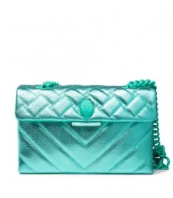 KURT GEIGER ΔΕΡΜΑΤΙΝΗ ΚΑΠΙΤΟΝΕ ΤΣΑΝΤΑ ΩΜΟΥ KENSINGTON Γαλάζιο -ΓΥΝΑΙΚΕΙΕΣ ΤΣΑΝΤΕΣ Κατάστημα πωλήσεων 10 365