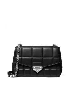 MICHAEL MICHAEL KORS ΔΕΡΜΑΤΙΝΗ ΤΣΑΝΤΑ ΩΜΟΥ ΜΕ ΑΛΥΣΙΔΑ