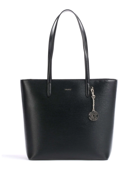 DKNY ΔΕΡΜΑΤΙΝ ΤΣΑΝΤΑ ΩΜΟΥ BRYANT Μαύρο 1 DKNY ΔΕΡΜΑΤΙΝ ΤΣΑΝΤΑ ΩΜΟΥ BRYANT Μαύρο