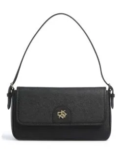 DKNY ΔΕΡΜΑΤΙΝΗ ΤΣΑΝΤΑ ΩΜΟΥ CAROL Μαύρο