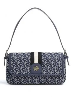 DKNY ΤΣΑΝΤΑ ΩΜΟΥ ΜΕ ΜΟΝΟΓΡΑΜΜΑ CAROL Μπλε