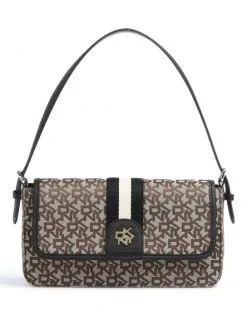 DKNY ΤΣΑΝΤΑ ΩΜΟΥ ΜΕ ΜΟΝΟΓΡΑΜΜΑ CAROL Καφέ