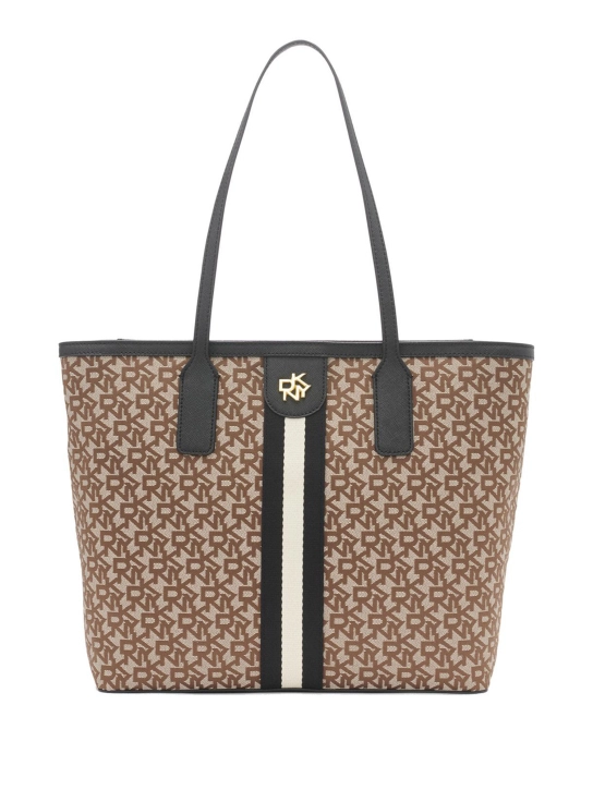 DKNY ΤΣΑΝΤΑ ΩΜΟΥ ΜΕ ΜΟΝΟΓΡΑΜΜΑ CAROL Καφέ 1 DKNY ΤΣΑΝΤΑ ΩΜΟΥ ΜΕ ΜΟΝΟΓΡΑΜΜΑ CAROL Καφέ