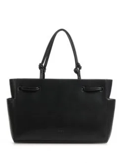 DKNY ΔΕΡΜΑΤΙΝΗ ΤΣΑΝΤΑ ΩΜΟΥ KIERA Μαύρο