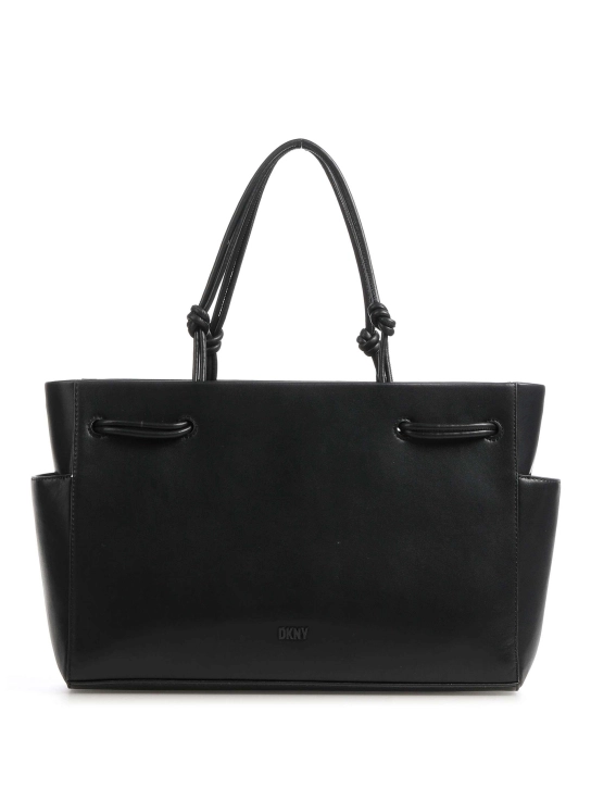 DKNY ΔΕΡΜΑΤΙΝΗ ΤΣΑΝΤΑ ΩΜΟΥ KIERA Μαύρο 1 DKNY ΔΕΡΜΑΤΙΝΗ ΤΣΑΝΤΑ ΩΜΟΥ KIERA Μαύρο