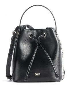 DKNY ΔΕΡΜΑΤΙΝΗ ΤΣΑΝΤΑ ΧΕΙΡΟΣ BRYANT Μαύρο