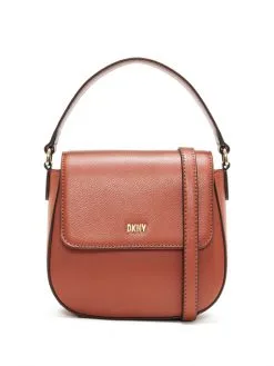 DKNY ΔΕΡΜΑΤΙΝΗ ΤΣΑΝΤΑ IMMY Καφέ