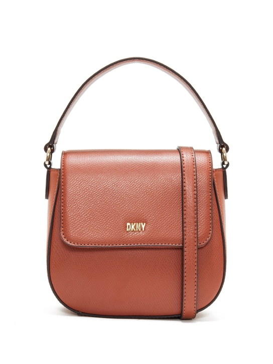 DKNY ΔΕΡΜΑΤΙΝΗ ΤΣΑΝΤΑ IMMY Καφέ 1 DKNY ΔΕΡΜΑΤΙΝΗ ΤΣΑΝΤΑ IMMY Καφέ