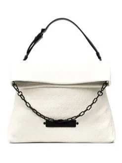 KARL LAGERFELD ΤΣΑΝΤΑ ΩΜΟΥ ΜΕ ΜΟΝΟΓΡΑΜΜΑ Εκρού