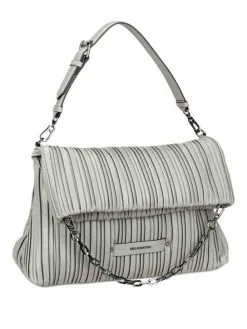 KARL LAGERFELD ΤΣΑΝΤΑ ΩΜΟΥ ΜΕ ΑΛΥΣΙΔΑ Εκρού