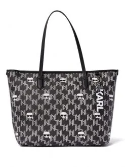 KARL LAGERFELD ΤΣΑΝΤΑ ΩΜΟΥ ΜΕ ΣΧΕΔΙΟ Μαύρο