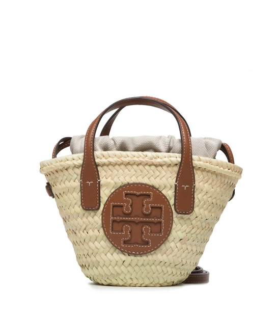 TORY BURCH ΨΑΘΙΝΗ ΤΣΑΝΤΑ ELLA MINI Μπεζ 1 TORY BURCH ΨΑΘΙΝΗ ΤΣΑΝΤΑ ELLA MINI Μπεζ