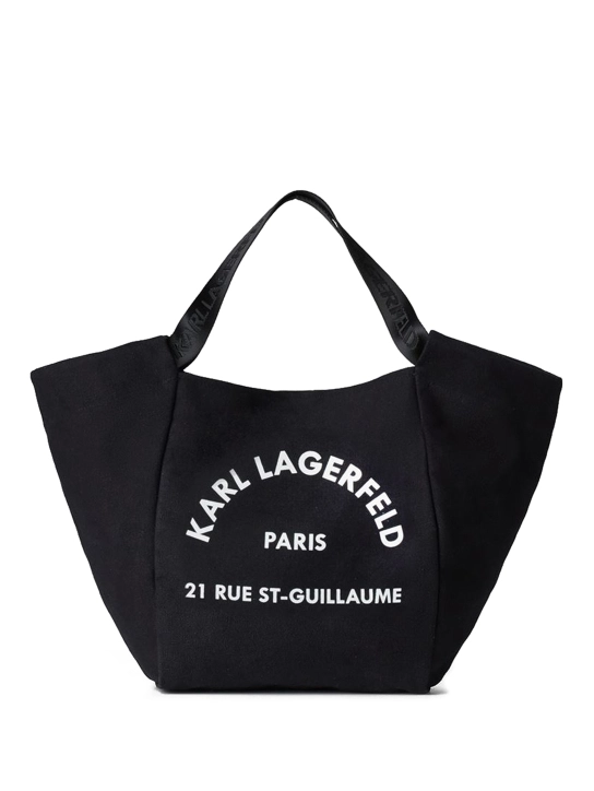 KARL LAGERFELD ΤΣΑΝΤΑ ΧΕΙΡΟΣ RUE ST-GUILLAUME CANVAS SHOPPER Μαύρο 1 KARL LAGERFELD ΤΣΑΝΤΑ ΧΕΙΡΟΣ RUE ST-GUILLAUME CANVAS SHOPPER Μαύρο