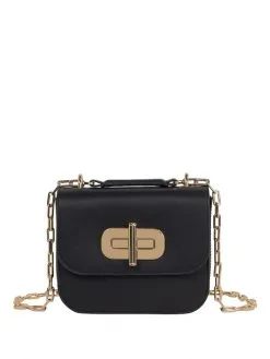 TOMMY HILFIGER ΓΥΝΑΙΚΕΙΑ ΤΣΑΝΤΑ ΜΕ ΑΛΥΣΙΔΑ ΚΑΙ ΤURN LOCK Μαύρο