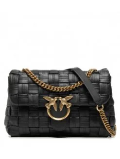 PINKO ΔΕΡΜΑΤΙΝΗ ΤΣΑΝΤΑ ΩΜΟΥ LOVE CLASSIC PUFF Μαύρο -ΓΥΝΑΙΚΕΙΕΣ ΤΣΑΝΤΕΣ Κατάστημα πωλήσεων 10 576