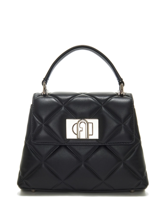 FURLA ΔΕΡΜΑΤΙΝΗ ΤΣΑΝΤΑ ΧΕΙΡΟΣ 1927 MINI Μαύρο 1 FURLA ΔΕΡΜΑΤΙΝΗ ΤΣΑΝΤΑ ΧΕΙΡΟΣ 1927 MINI Μαύρο