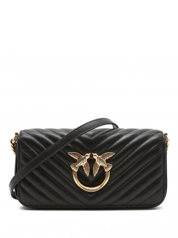 PINKO ΚΑΠΙΤΟΝΕ ΤΣΑΝΤΑ ΩΜΟΥ MINI LOVE Μαύρο 3 PINKO ΚΑΠΙΤΟΝΕ ΤΣΑΝΤΑ ΩΜΟΥ MINI LOVE Μαύρο - Image 3