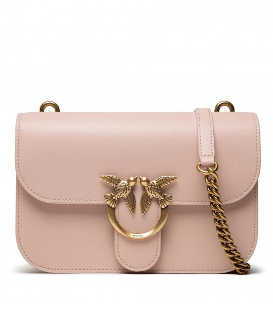 PINKO ΔΕΡΜΑΤΙΝΗ ΣΤΑΥΡΩΤΗ ΤΣΑΝΤΑ ΜΕ ΑΛΥΣΙΔΑ LOVE BELL SIMPLY 1 PINKO ΔΕΡΜΑΤΙΝΗ ΣΤΑΥΡΩΤΗ ΤΣΑΝΤΑ ΜΕ ΑΛΥΣΙΔΑ LOVE BELL SIMPLY