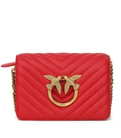 PINKO ΔΕΡΜΑΤΙΝΟ ΚΑΠΙΤΟΝΕ ΤΣΑΝΤΑΚΙ ΜΕ ΑΛΥΣΙΔΑ LOVE CLICK MINI -ΓΥΝΑΙΚΕΙΕΣ ΤΣΑΝΤΕΣ Κατάστημα πωλήσεων 10 610