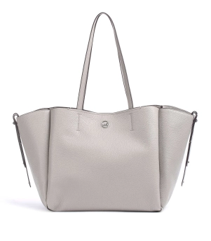 MICHAEL MICHAEL KORS ΔΕΡΜΑΤΙΝΗ ΤΣΑΝΤΑ ΩΜΟΥ FREYA Γκρι 4 MICHAEL MICHAEL KORS ΔΕΡΜΑΤΙΝΗ ΤΣΑΝΤΑ ΩΜΟΥ FREYA Γκρι - Image 4