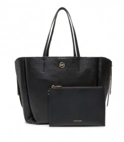 MICHAEL MICHAEL KORS ΔΕΡΜΑΤΙΝΗ ΤΣΑΝΤΑ ΩΜΟΥ FREYA Μαύρο