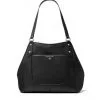 MICHAEL MICHAEL KORS ΔΕΡΜΑΤΙΝΗ ΤΣΑΝΤΑ ΩΜΟΥ MOLLY Μαύρο