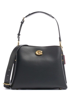 COACH ΔΕΡΜΑΤΙΝΗ ΤΣΑΝΤΑ ΩΜΟΥ Μαύρο 4 COACH ΔΕΡΜΑΤΙΝΗ ΤΣΑΝΤΑ ΩΜΟΥ Μαύρο - Image 4