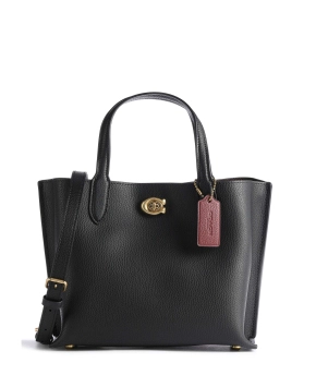 COACH ΔΕΡΜΑΤΙΝΗ ΤΣΑΝΤΑ ΩΜΟΥ Μαύρο 4 COACH ΔΕΡΜΑΤΙΝΗ ΤΣΑΝΤΑ ΩΜΟΥ Μαύρο - Image 4